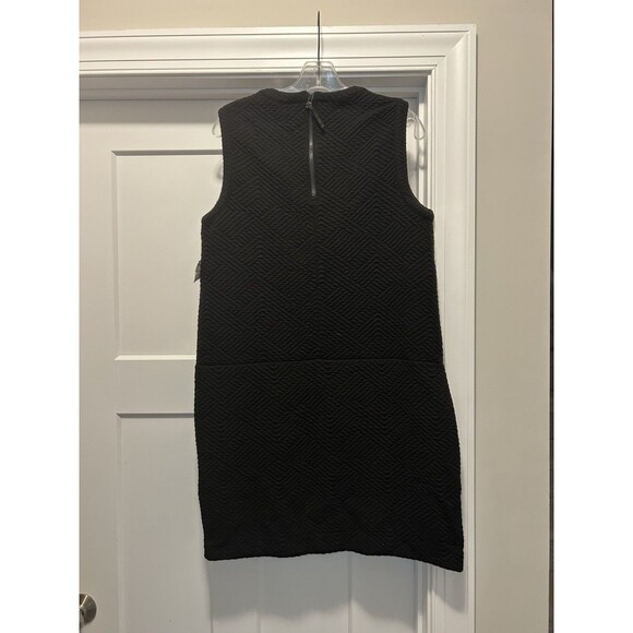 CYNTHIA ROWLEY BLACK QUILTED Knit Sheath DRESS WOMENS SIZE 12 City Modern Office - Picture 5 of 5